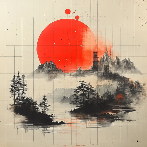 山水画中的概率分布