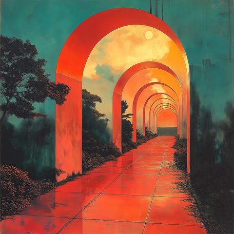 霓虹走廊与日本墨艺