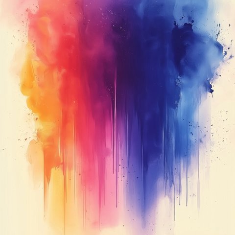 水彩纹理流动色彩