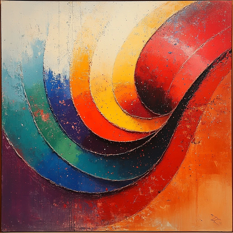 抽象艺术线条构成视觉冲击