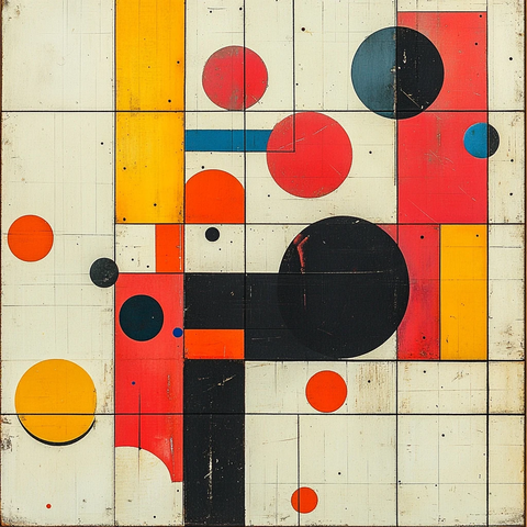 几何形状拼贴网格设计