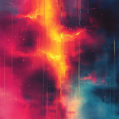 霓虹反叛风格背景