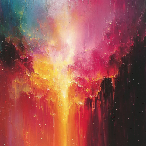 像素抽象艺术与虚空元素