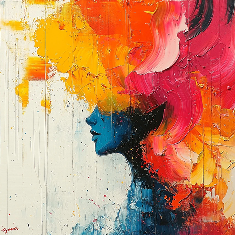 抽象绘画笔触艺术