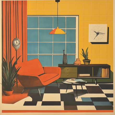 复古插画原版印刷