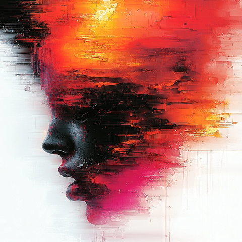 数字故障纹理碎片