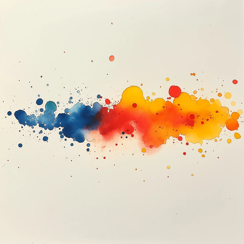 水彩白纸细小溅泼