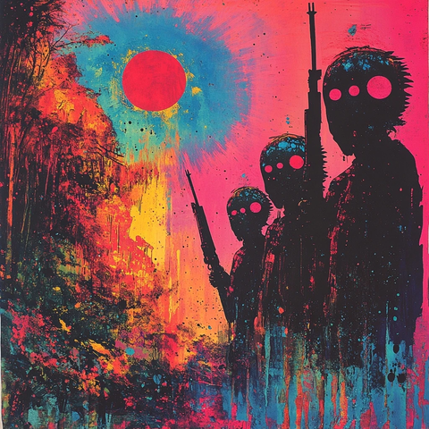 面具翅膀红蓝光剑