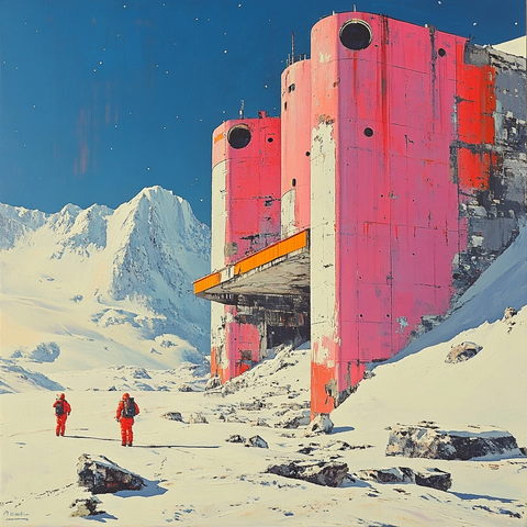 北极涂色板景观