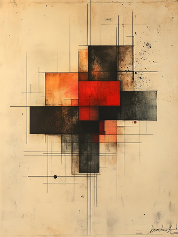 十字构图与色彩平面