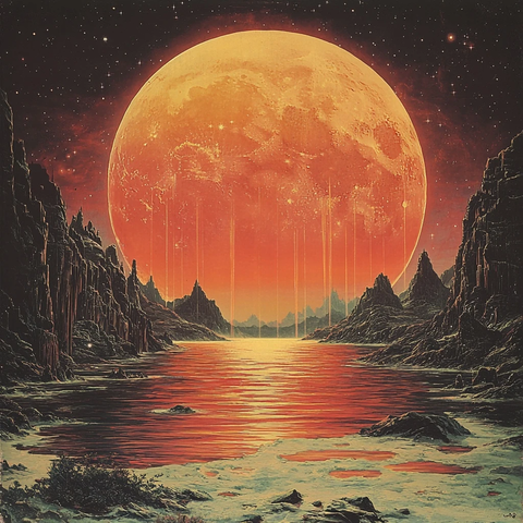 融化太阳几何图案背景