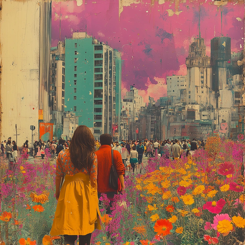 都市花景与艺术建筑