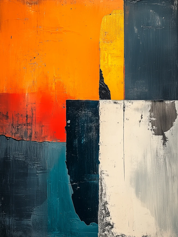 大地纹理抽象画作