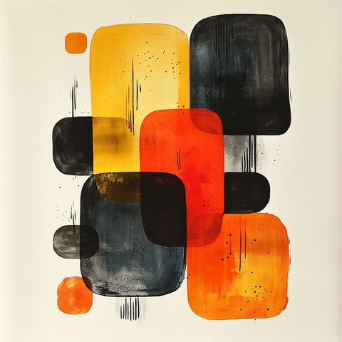 棕色调几何形状图案