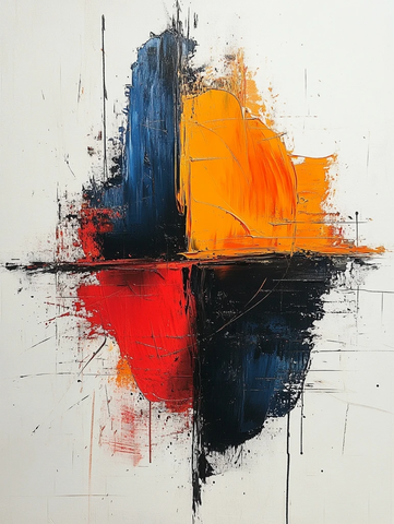 油画风格音乐乐谱艺术展