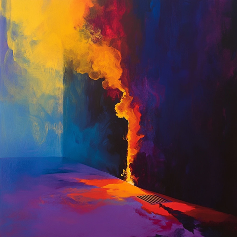 烟雾缭绕动态形状低角度