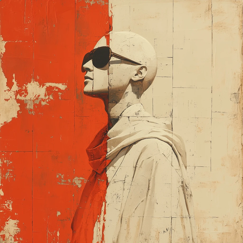 神秘男子与大地色调