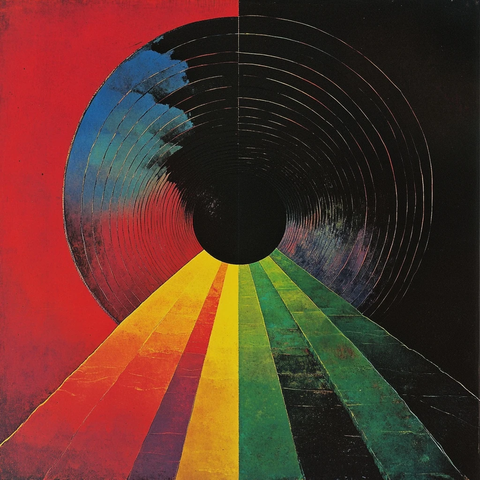 黑红黄绿专辑封面设计