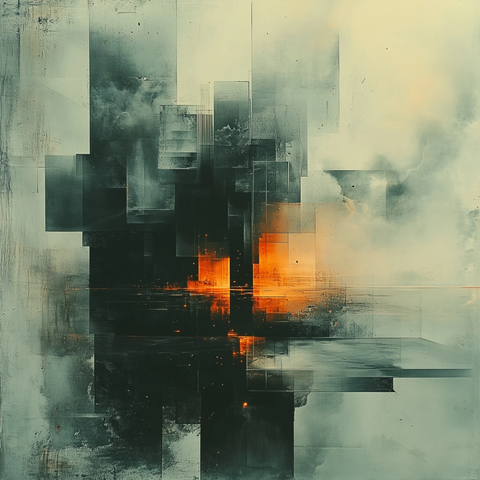 镜像科技抽象构成