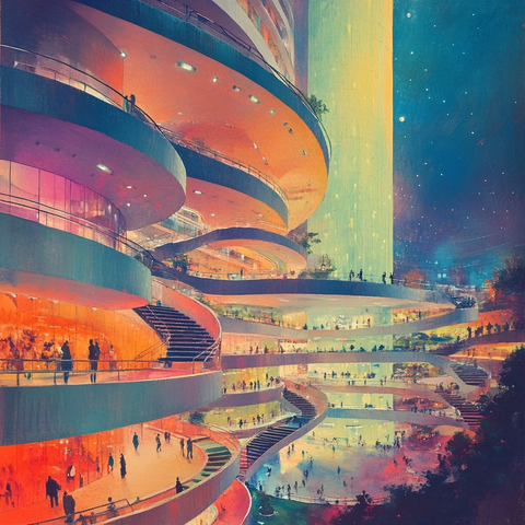 多彩荧光生态购物中心