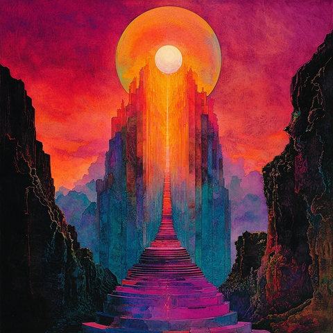 神秘色彩激活脉轮幻象