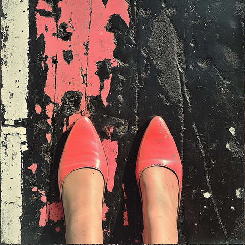 高跟鞋视角抽象摄影