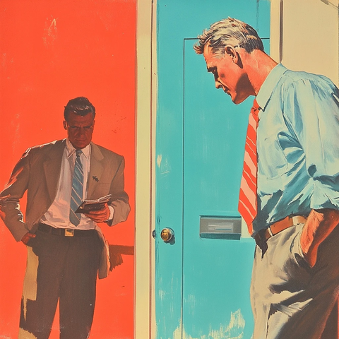 门销售员问候顾客