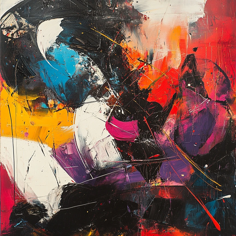 色彩层叠动态形状