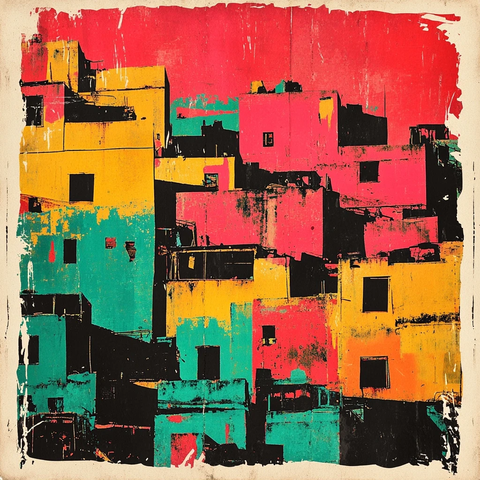 复古海报撕裂纸质感