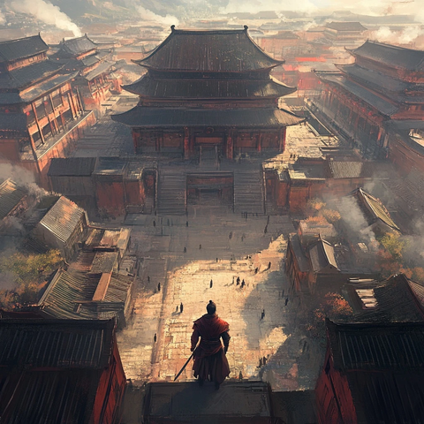 俯瞰古建与城中人