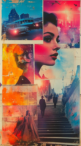 复古时尚杂志剪贴画