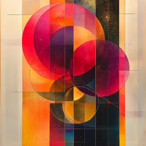 星际圆环与交织三角