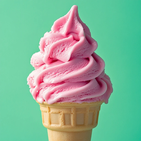 粉色冰淇淋海绵甜点