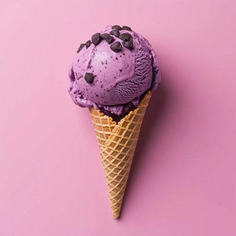 阿萨伊冰淇淋巧克力蛋卷