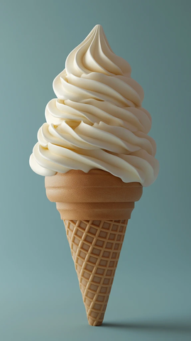 奶油冰淇淋脆皮甜筒