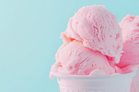 粉色冰淇淋容器质感