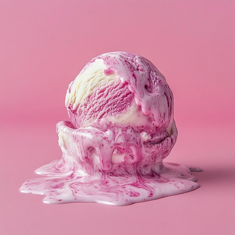 粉紫冰淇淋融化图案