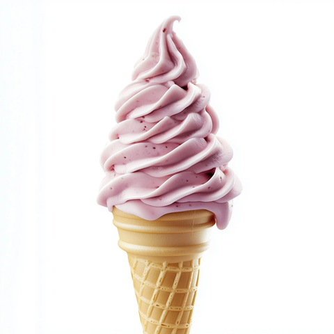 粉色冰淇淋高耸甜筒
