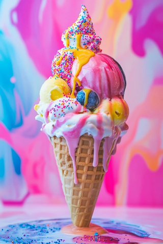 冰淇淋菜单设计展示