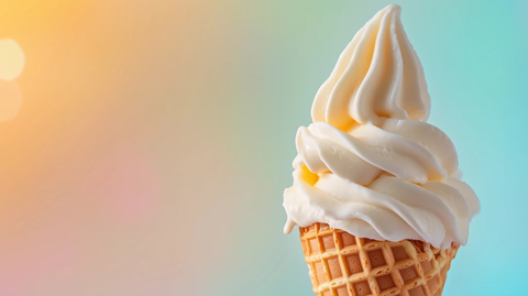 香草冰淇淋华夫筒