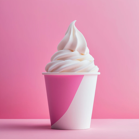 纯白冰淇淋多彩杯子