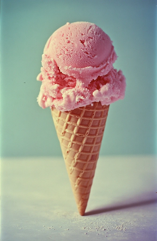 年代好莱坞风格冰淇淋写真