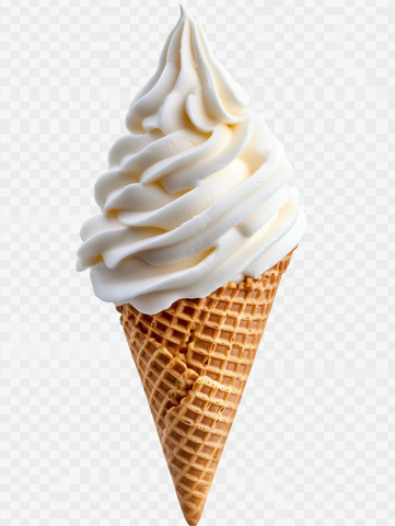 酸奶冰淇淋旋涡华夫蛋筒