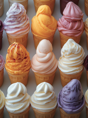 冰淇淋杂志风格摄影