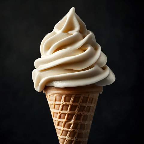 奶油冰淇淋甜筒细节
