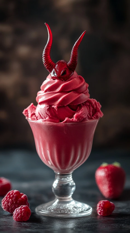 红色软糖冰淇淋厨房台面