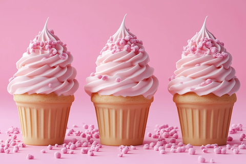 冰淇淋甜品特写