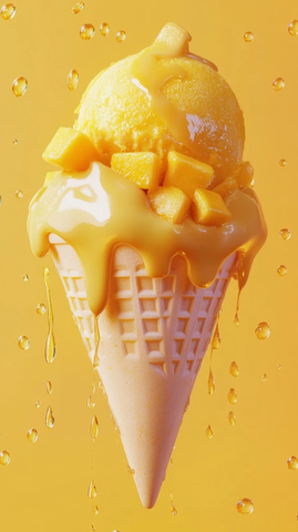 芒果冰淇淋设计