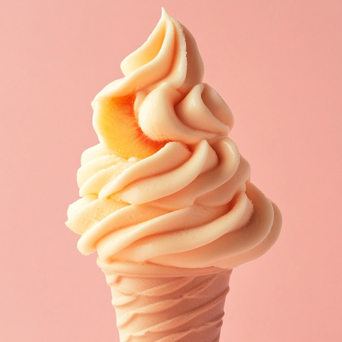 桃子软冰淇淋