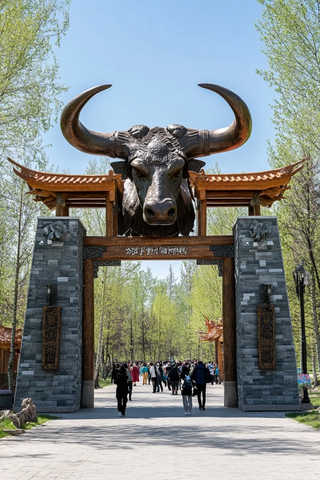 牛首大门景观
